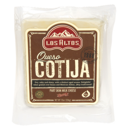 Los Altos Cotija Empacado Part Skim Milk Cheese